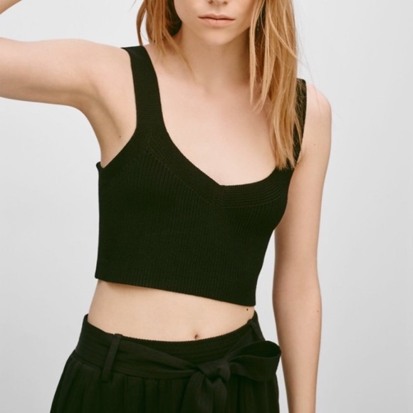 Aritzia Wilfred Mony Knit Top, Size S - Picture 1 of 9